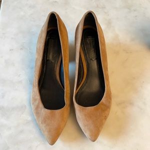 Alexander wang tan suede pump